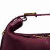 Sac à main femme 037g en suède bordeaux