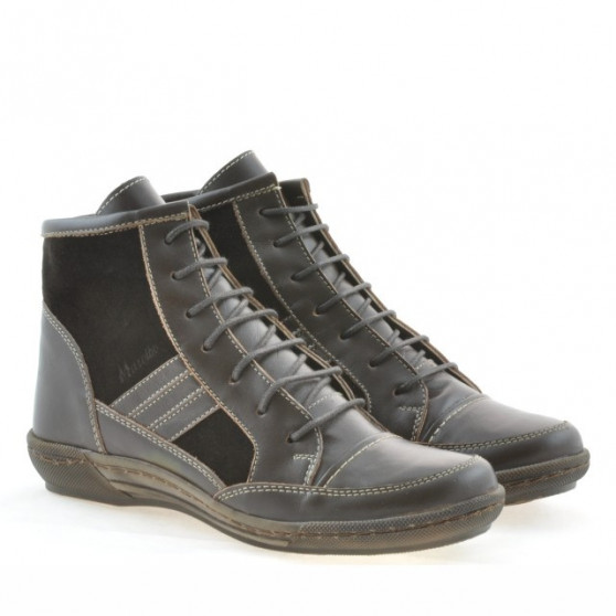 Bottes femme 3227 café combiné