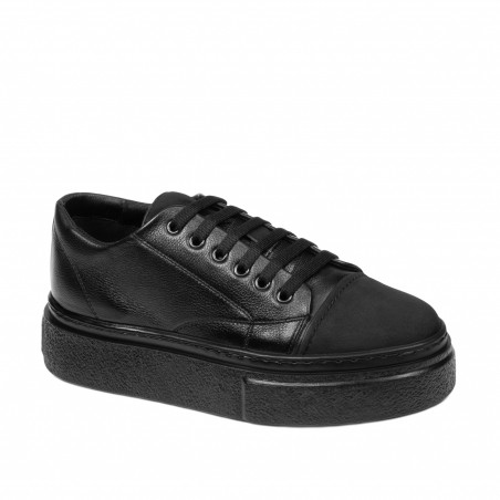 Baskets femme 6083 noir combiné