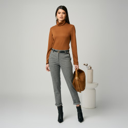 Sac à main femme 038g suède marron lifestyle