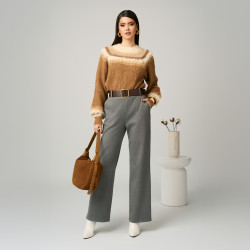 Sac à main femme 038g suède marron lifestyle