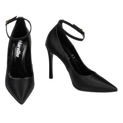 Chaussures élégantes pour femme 1311 satin noir