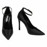 Chaussures élégantes pour femme 1311 satin noir