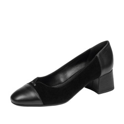 Chaussures élégantes femme 1332 noir velours combiné