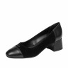 Chaussures élégantes femme 1332 noir velours combiné