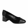 Chaussures élégantes femme 1332 noir velours combiné