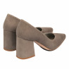 Chaussures élégantes femme 1315 sable velours