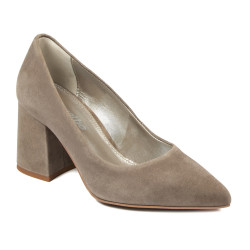 Chaussures élégantes femme 1315 sable velours