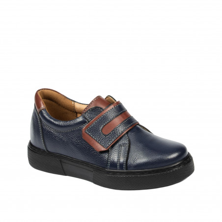 Chaussures enfants 2004-1 indigo+marron