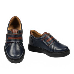 Chaussures enfants 2004-1 indigo+marron