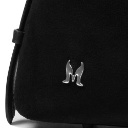 Sac à main femme 037g 01 suède noir