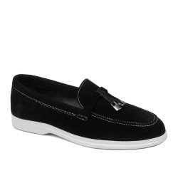 Mocassins femme 6082 noir velours