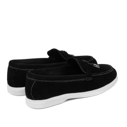 Mocassins femme 6082 noir velours