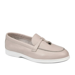 Mocassins femme 6082 blanc porcelaine