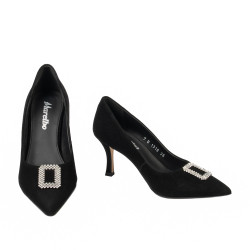Chaussures élégantes femme 1318 noir velours