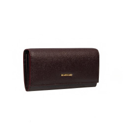 Portefeuille femme 207g bordeaux caviar