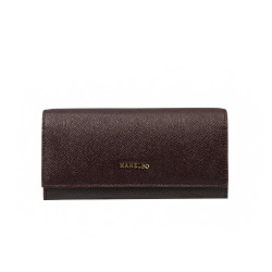 Portefeuille femme 207g bordeaux caviar