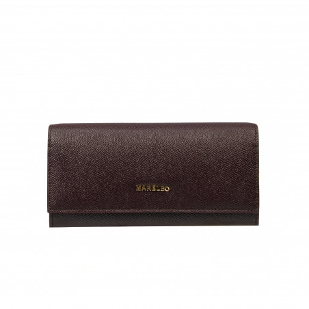 Portefeuille femme 207g bordeaux caviar
