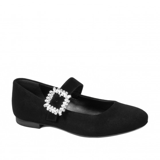 Ballerines femme 1314 noir velours