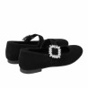 Ballerines femme 1314 noir velours
