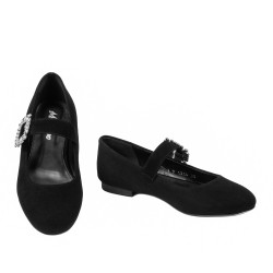 Ballerines femme 1314 noir velours