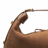 Sac à main femme 038g daim marron foncé