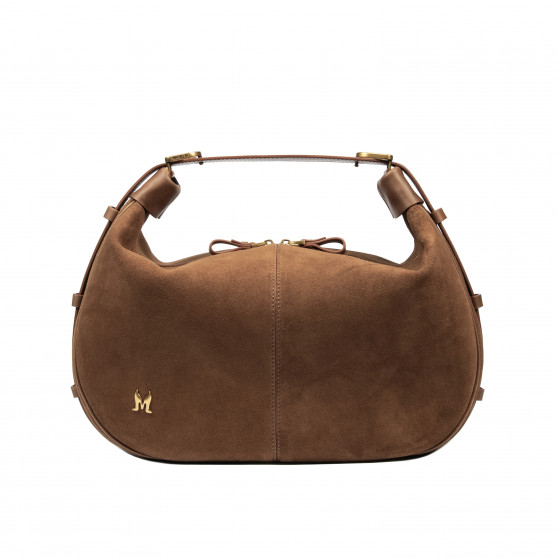 Sac à main femme 038g daim marron foncé Sac à main femme 038g daim marron foncé