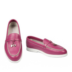 Mocassins femme 6082 biz fuchsia