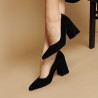 Chaussures élégantes femme 1315 noir velours lifestyle