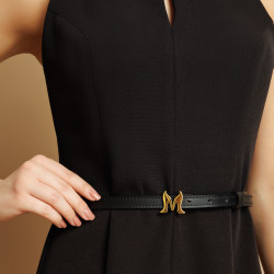 Ceinture femme 42mc noir napa lifestyle