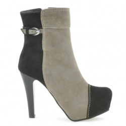Bottes femme 1148 noir antilope+capuccino