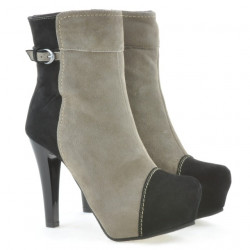 Bottes femme 1148 noir antilope+capuccino