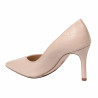 Chaussures élégantes femme 1325 croco beige