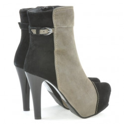 Bottes femme 1148 noir antilope+capuccino