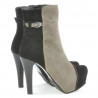 Bottes femme 1148 noir antilope+capuccino