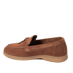 Mocassins femme 6082 camel velours