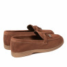 Mocassins femme 6082 camel velours