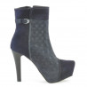 Bottes femme 1148 indigo antilope combiné