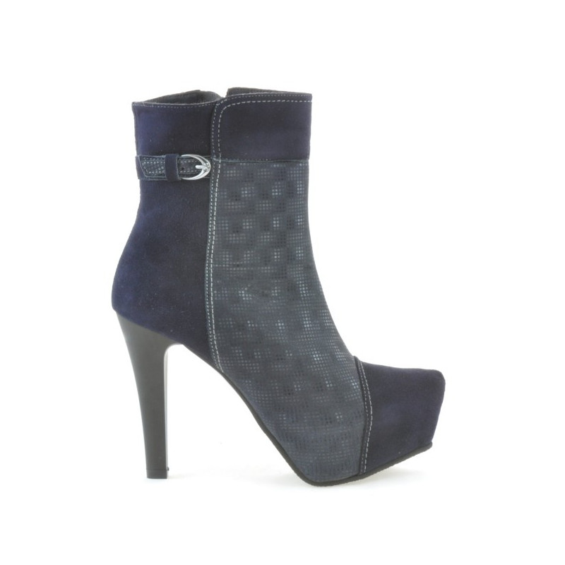 Bottes femme 1148 indigo antilope combiné