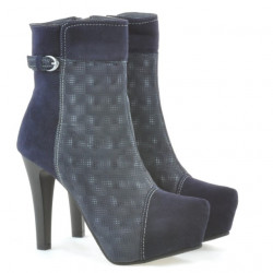 Bottes femme 1148 indigo antilope combiné