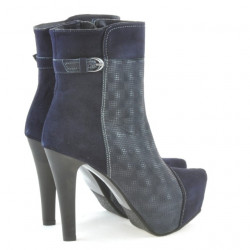 Bottes femme 1148 indigo antilope combiné