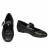 Ballerines femme 1314 noir estampé