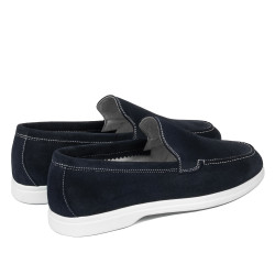 Mocassins homme 980 indigo velours