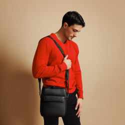 Sacoche homme bandoulière 303g 01 noir lifestyle