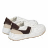 Baskets femme 6088 blanc+beige
