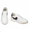 Baskets femme 6088 blanc+beige
