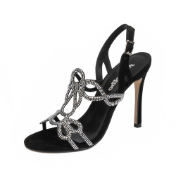 Sandales femme 1317 noir velours