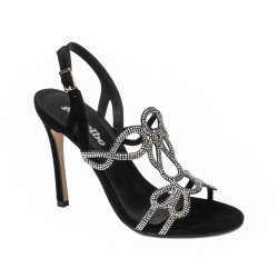 Sandales femme 1317 noir velours