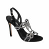 Sandales femme 1317 noir velours