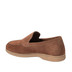 Mocassins hommes 980 camel velours